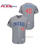 Maglia Baseball Uomo Chicago Cubs Willson Contreras 2019 All Star Flex Base Grigio