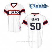 Maglia Baseball Uomo Chicago White Sox John Danks 50 Bianco Alternato Cool Base