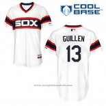 Maglia Baseball Uomo Chicago White Sox Ozzie Guillen 13 Bianco Alternato Cool Base