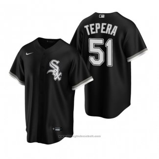 Maglia Baseball Uomo Chicago White Sox Ryan Tepera Replica Alternato Nero