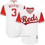 Maglia Baseball Uomo Cincinnati Reds 2017 Little League World Series 3 Patrick Kivlehan Bianco