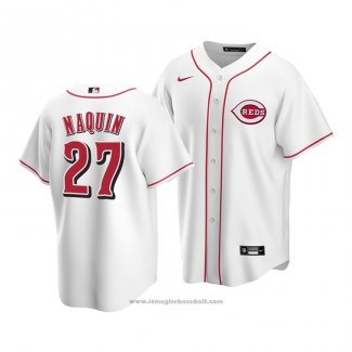 Maglia Baseball Uomo Cincinnati Reds Tyler Naquin Replica Bianco