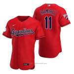 Maglia Baseball Uomo Cleveland Guardians Jose Ramirez Autentico Alternato Rosso