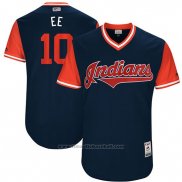 Maglia Baseball Uomo Cleveland Indians 2017 Little League World Series Edwin Encarnacion Blu