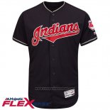 Maglia Baseball Uomo Cleveland Indians Blank Blu Flex Base Autentico Collection