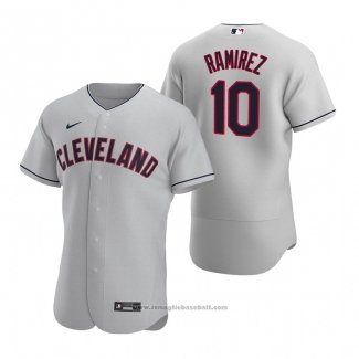 Maglia Baseball Uomo Cleveland Indians Harold Ramirez Autentico Road Grigio