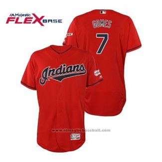 Maglia Baseball Uomo Cleveland Indians Yan Gomes 2019 All Star Patch Flex Base Rosso