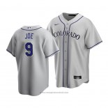 Maglia Baseball Uomo Colorado Rockies Connor Joe Replica Grigio