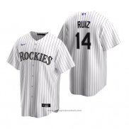 Maglia Baseball Uomo Colorado Rockies Rio Ruiz Replica Home Bianco