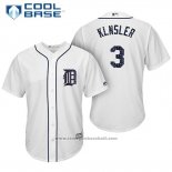 Maglia Baseball Uomo Detroit Tigers 2017 Stelle e Strisce Ian Klnsler Bianco Cool Base