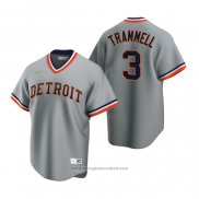 Maglia Baseball Uomo Detroit Tigers Alan Trammell Cooperstown Collection Road Grigio