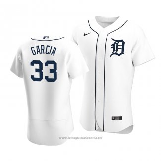 Maglia Baseball Uomo Detroit Tigers Bryan Garcia Autentico Primera Bianco