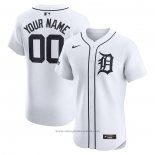 Maglia Baseball Uomo Detroit Tigers Elite Home Personalizzate Bianco