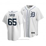 Maglia Baseball Uomo Detroit Tigers Gregory Soto Replica Home Bianco