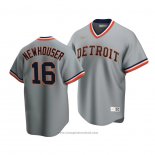 Maglia Baseball Uomo Detroit Tigers Hal Newhouser Cooperstown Collection Road Grigio