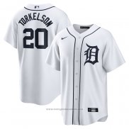 Maglia Baseball Uomo Detroit Tigers Spencer Torkelson Home Replica Bianco