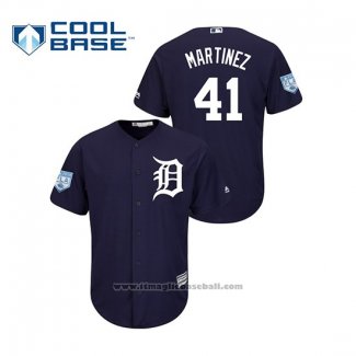 Maglia Baseball Uomo Detroit Tigers Victor Martinez 2019 Allenamento Primaverile Cool Base Blu