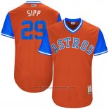 Maglia Baseball Uomo Houston Astros 2017 Little League World Series Tony Sipp Arancione