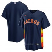 Maglia Baseball Uomo Houston Astros Alternato Replica Blu