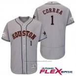 Maglia Baseball Uomo Houston Astros Carlos Correa Grigio 2017 All Star Flex Base