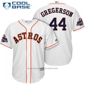 Maglia Baseball Uomo Houston Astros Luke Gregerson Bianco Cool Base