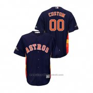 Maglia Baseball Uomo Houston Astros Personalizzate 2019 Postseason Cool Base Blu