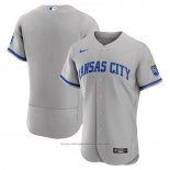 Maglia Baseball Uomo Kansas City Royals 2022 Road Autentico Grigio