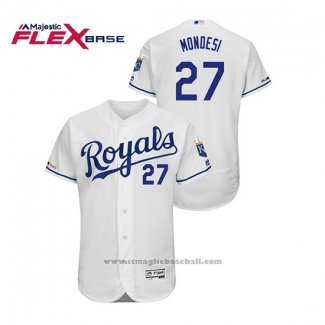 Maglia Baseball Uomo Kansas City Royals Adalberto Mondesi Flex Base Bianco