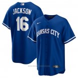 Maglia Baseball Uomo Kansas City Royals Bo Jackson Alternato Cooperstown Collection Replica Blu