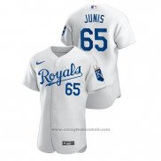 Maglia Baseball Uomo Kansas City Royals Jakob Junis Autentico Bianco