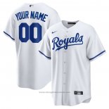 Maglia Baseball Uomo Kansas City Royals Replica Personalizzate Bianco