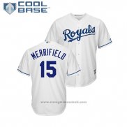 Maglia Baseball Uomo Kansas City Royals Whit Merrifield Cool Base Home Bianco