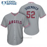 Maglia Baseball Uomo Los Angeles Angels 2017 Stelle e Strisce Matt Shoemaker Grigio Cool Base