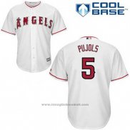 Maglia Baseball Uomo Los Angeles Angels Albert Pujols 5 Bianco Home Cool Base