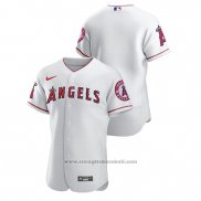 Maglia Baseball Uomo Los Angeles Angels Autentico Bianco