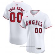 Maglia Baseball Uomo Los Angeles Angels Home Elite Personalizzate Bianco