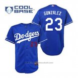 Maglia Baseball Uomo Los Angeles Dodgers Adrian Gonzalez 23 Blu Cool Base