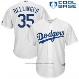 Maglia Baseball Uomo Los Angeles Dodgers Cody Bellinger Bianco Cool Base