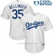 Maglia Baseball Uomo Los Angeles Dodgers Cody Bellinger Bianco Cool Base