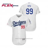 Maglia Baseball Uomo Los Angeles Dodgers Hyun Jin Ryu Flex Base Bianco