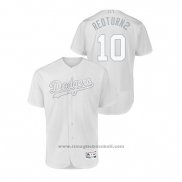 Maglia Baseball Uomo Los Angeles Dodgers Justin Turner 2019 Players Weekend Autentico Bianco