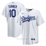 Maglia Baseball Uomo Los Angeles Dodgers Justin Turner Primera Replica Bianco