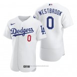Maglia Baseball Uomo Los Angeles Dodgers Russell Westbrook Lakers White Authentic