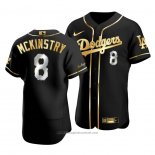 Maglia Baseball Uomo Los Angeles Dodgers Zach Mckinstry Golden Edition Autentico Nero