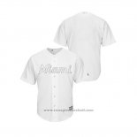 Maglia Baseball Uomo Miami Marlins 2019 Players Weekend Replica Bianco1