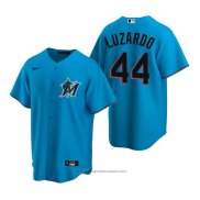 Maglia Baseball Uomo Miami Marlins Jesus Luzardo Replica Alternato Blu