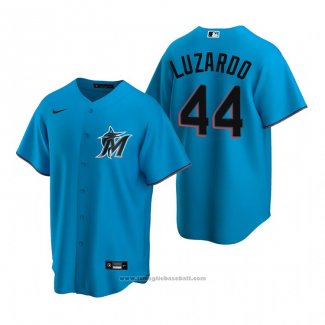 Maglia Baseball Uomo Miami Marlins Jesus Luzardo Replica Alternato Blu