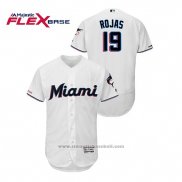 Maglia Baseball Uomo Miami Marlins Miguel Rojas 150 Anniversario 2019 Flex Base Bianco