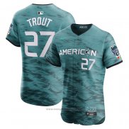 Maglia Baseball Uomo Mike Trout All Star 2023 Vapor Premier Elite Verde