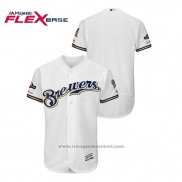 Maglia Baseball Uomo Milwaukee Brewers 2019 Postseason Flex Base Bianco